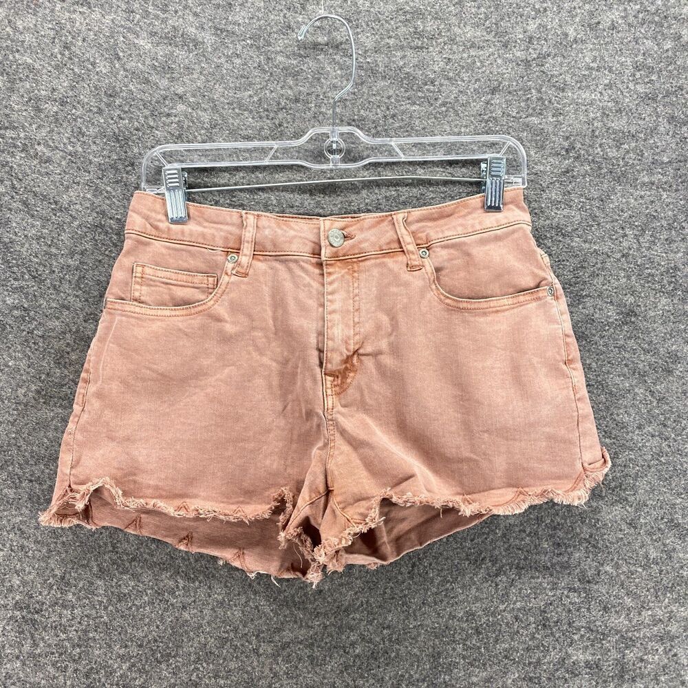 5/$45 Harper Shorts Women 28 Plus Pink Cut Off Mid Rise Cotton Pockets Denim